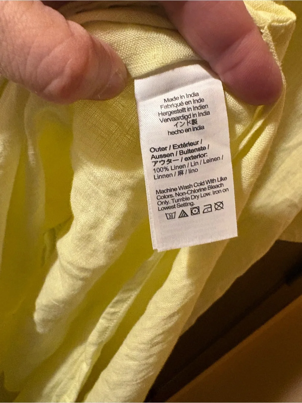 J. Crew Linen Cabana Maxi Dress in Yellow
